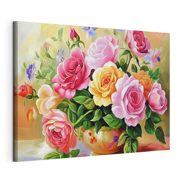 Peinture de fleurs dans un bol Tableaux Peinture de fleurs dans un bol