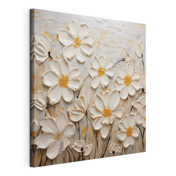 Tableaux Peinture de fleurs blanches (UGS : s43899) Tableaux Tableaux Peinture de fleurs blanches (UGS : s43899)