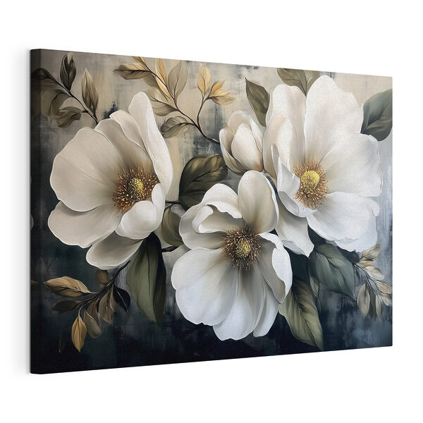 Tableaux Peinture de fleurs blanches (UGS : s44260) Tableaux Tableaux Peinture de fleurs blanches (UGS : s44260)