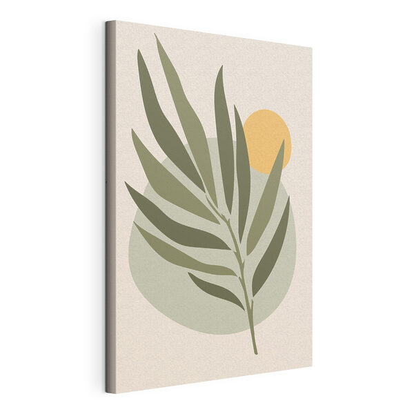 Tableaux Une feuille verte avec un cercle jaune (UGS : s37442) Tableaux Tableaux Une feuille verte avec un cercle jaune (UGS : s37442)