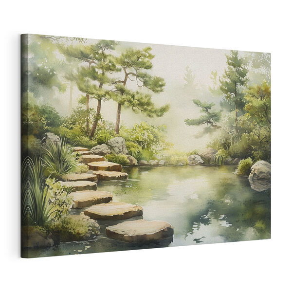 Tableaux Eau avec un étang et un chemin y menant (UGS : s44313) Tableaux Tableaux Eau avec un étang et un chemin y menant (UGS : s44313)