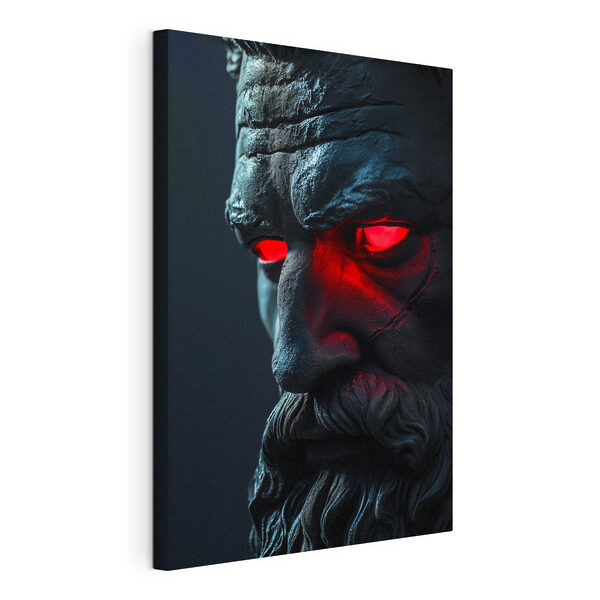 Tableaux Statue d'un homme aux yeux rouges