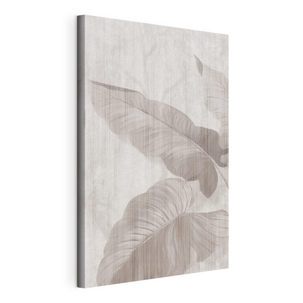 Elegant leaves in soft tones