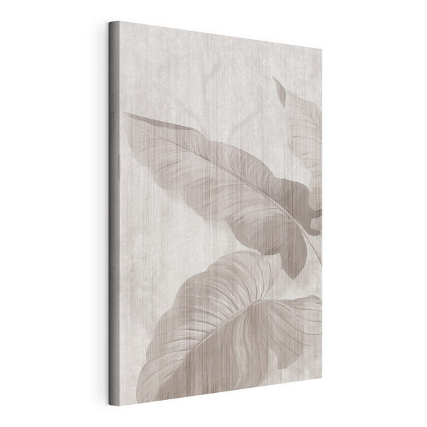 Elegant leaves in soft tones
