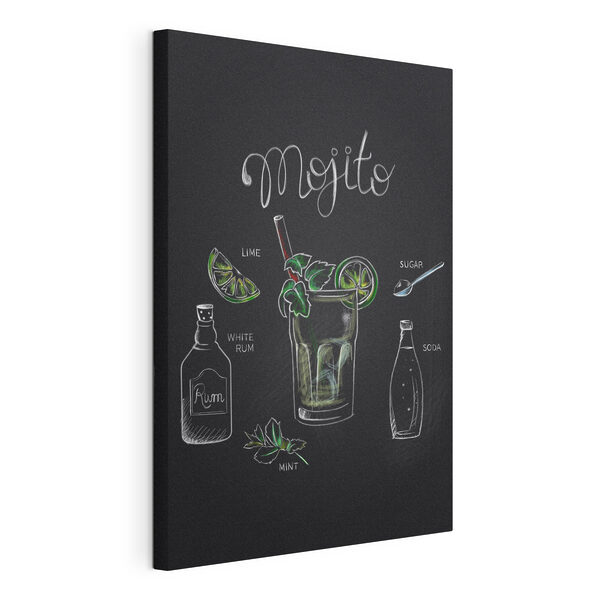 Dessin à la craie d'une boisson Tableaux Dessin à la craie d'une boisson
