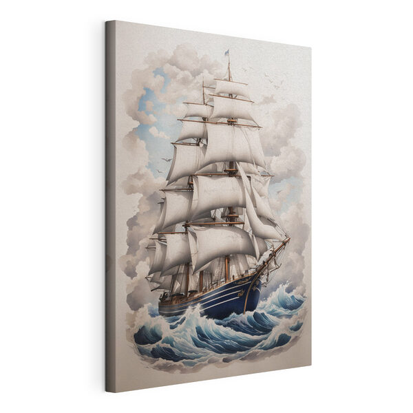 Peinture d'un navire dans l'océan Tableaux Peinture d'un navire dans l'océan