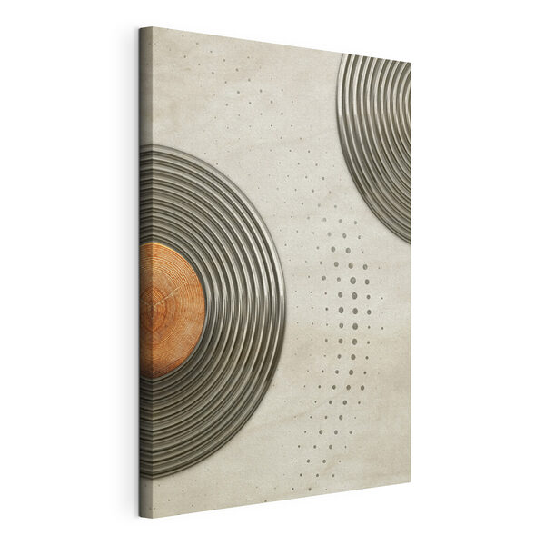 Des motifs sinueux s'associent à des tons terreux Tableaux Des motifs sinueux s'associent à des tons terreux