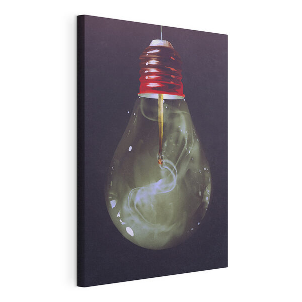 Ampoule avec feu Tableaux Ampoule avec feu