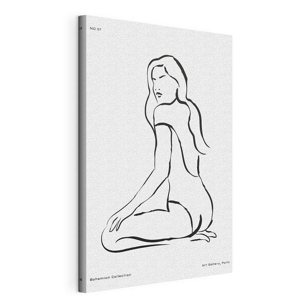 Dessin d'une femme assise Tableaux Dessin d'une femme assise