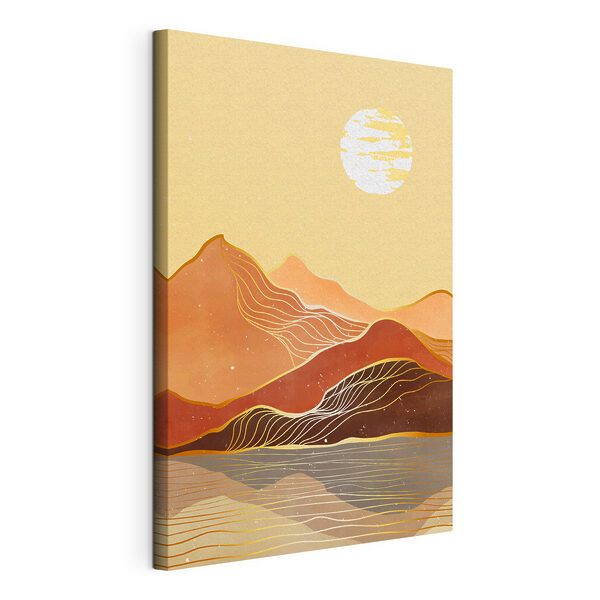 Tableaux Peinture d'une chaîne de montagnes
