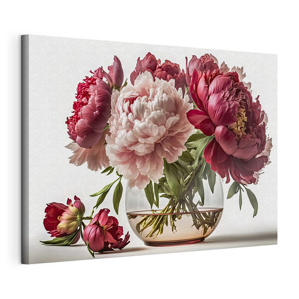 Un vase de fleurs roses et blanches Tableaux Un vase de fleurs roses et blanches