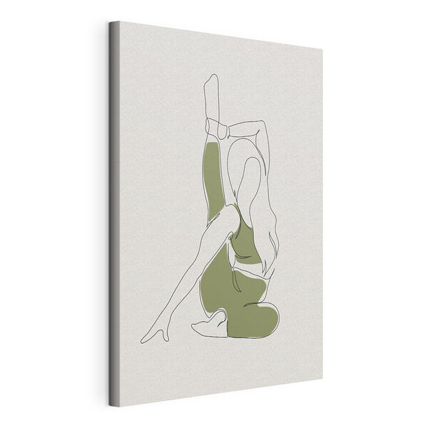 Dessin d'une femme s'étirant Tableaux Dessin d'une femme s'étirant
