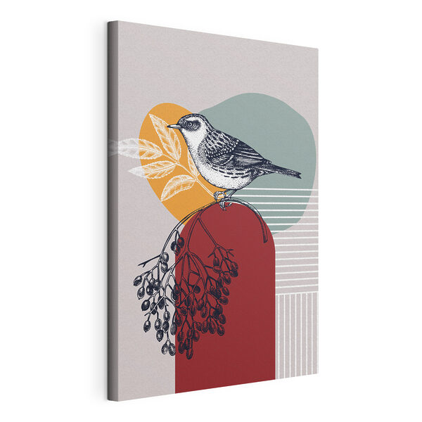 Tableaux Un oiseau sur une branche
