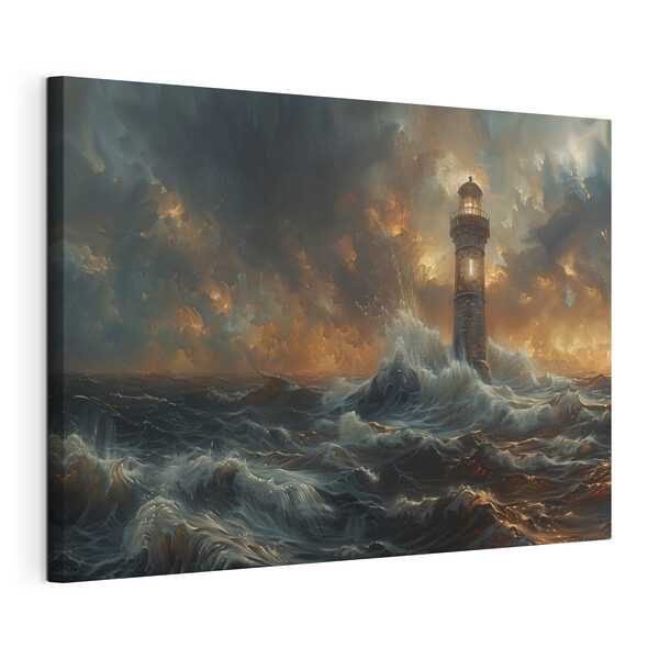 Un phare dans la mer Tableaux Un phare dans la mer