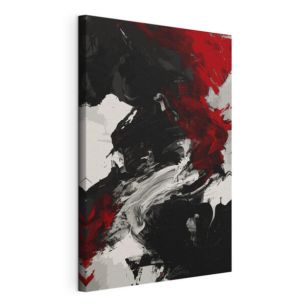 Une peinture noire et rouge Tableaux Une peinture noire et rouge