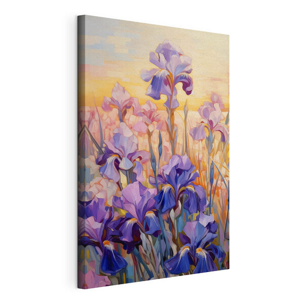Une peinture de fleurs violettes Tableaux Une peinture de fleurs violettes