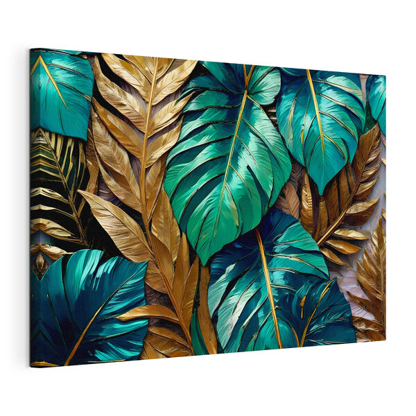 Tableaux Feuilles tropicales aux couleurs éclatantes (UGS : s38968) Tableaux Tableaux Feuilles tropicales aux couleurs éclatantes (UGS : s38968)