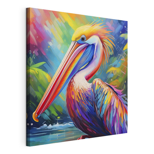 Un oiseau coloré avec un long bec Tableaux Un oiseau coloré avec un long bec