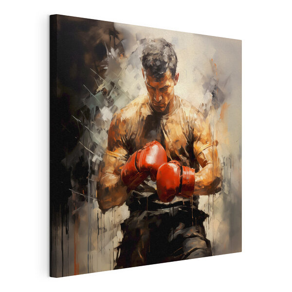 Un homme portant des gants de boxe Tableaux Un homme portant des gants de boxe