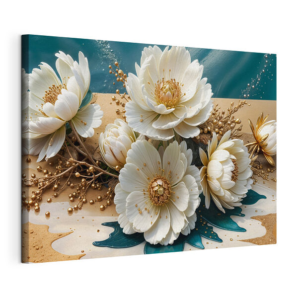 Groupe de fleurs blanches Tableaux Groupe de fleurs blanches