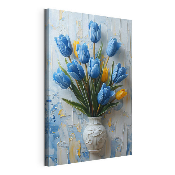 Vase de tulipes bleues Tableaux Vase de tulipes bleues