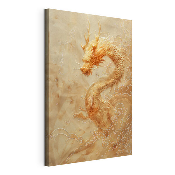 Dragon majestueux dans des nuages tourbillonnants Tableaux Dragon majestueux dans des nuages tourbillonnants
