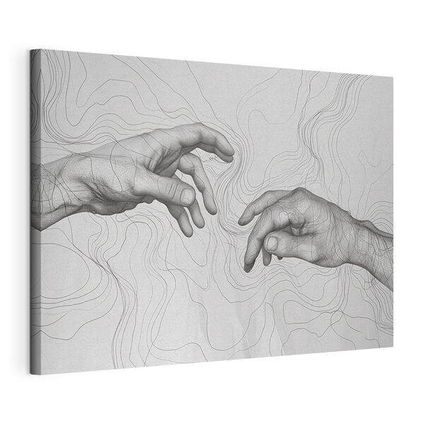 Dessin de mains qui se touchent Tableaux Dessin de mains qui se touchent