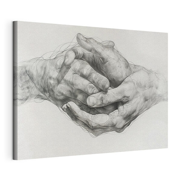 Tableaux Dessin de deux mains