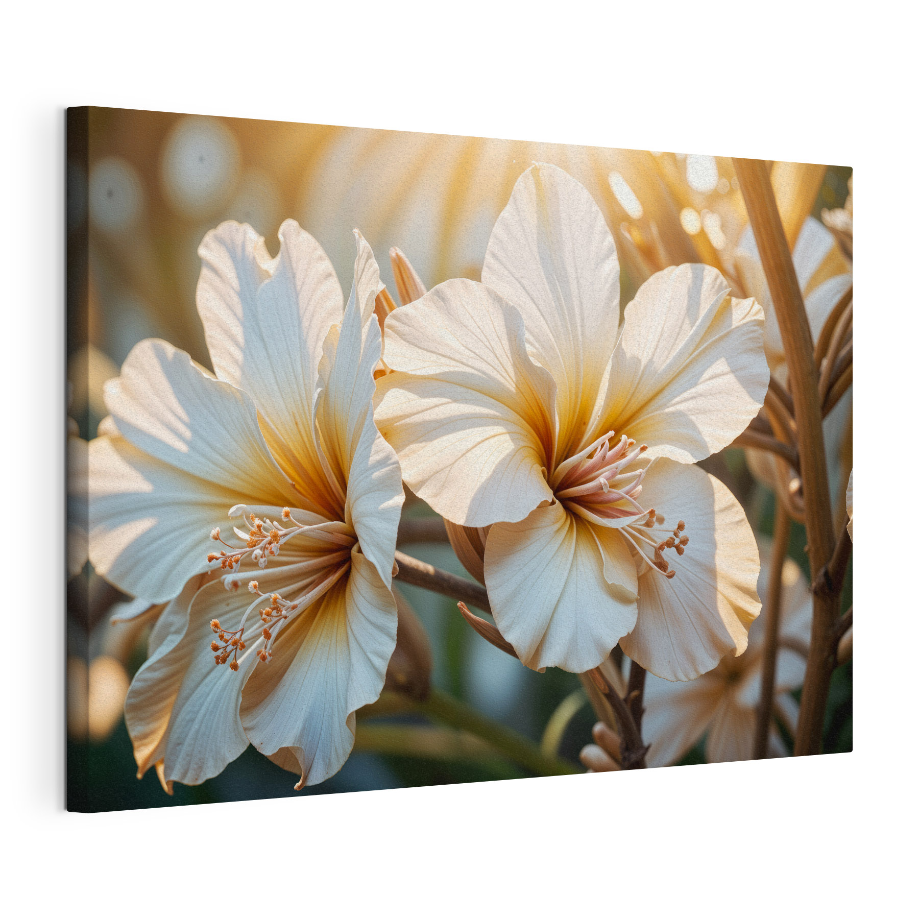 Elegant blooms in soft sunlight