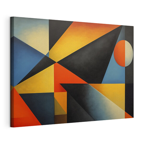 Pièce d'art colorée avec un cercle Tableaux Pièce d'art colorée avec un cercle