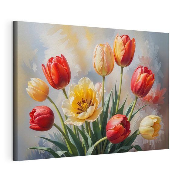 Groupe de tulipes dans un vase Tableaux Groupe de tulipes dans un vase