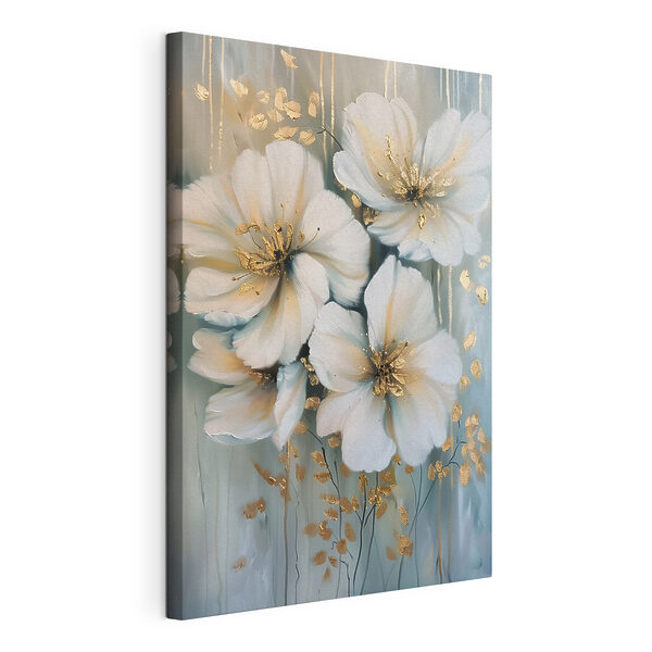 Peinture de fleurs blanches Tableaux Peinture de fleurs blanches