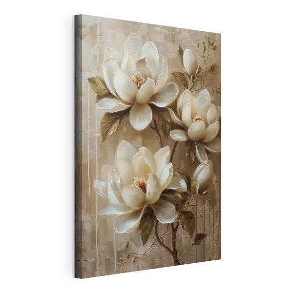 Tableaux Peinture de fleurs blanches