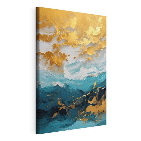 Des vagues de couleurs s'entremêlent à merveille Tableaux Des vagues de couleurs s'entremêlent à merveille