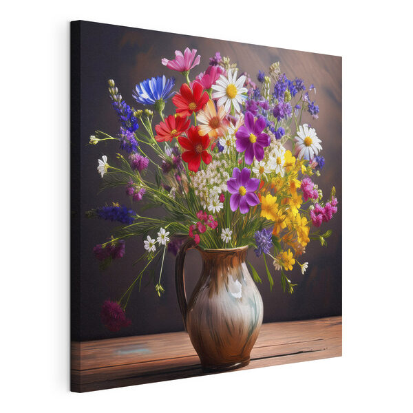 Vase de fleurs sur une table Tableaux Vase de fleurs sur une table