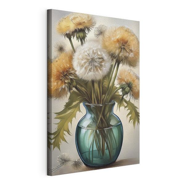 Vase avec pissenlits Tableaux Vase avec pissenlits