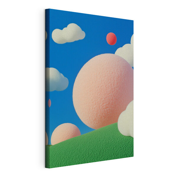 Tableaux Boules roses et blanches dans le ciel (UGS : s40971) Tableaux Tableaux Boules roses et blanches dans le ciel (UGS : s40971)