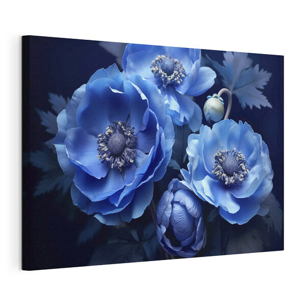 Tableaux Tableaux Groupe de fleurs bleues (UGS : s41020)