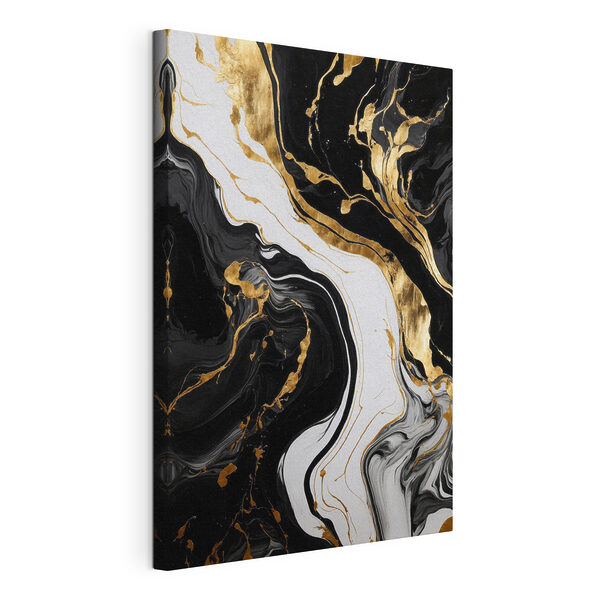 Tourbillons abstraits de noir et de blanc Tableaux Tourbillons abstraits de noir et de blanc