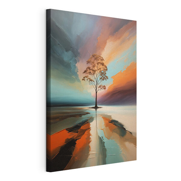 Arbre au milieu d'un lac Tableaux Arbre au milieu d'un lac