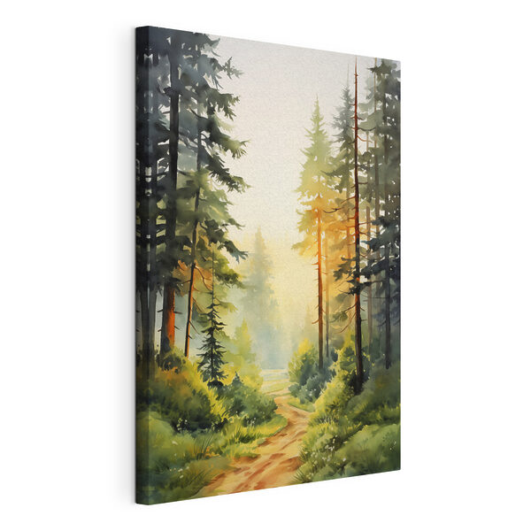 Tableaux Aquarelle d'une forêt