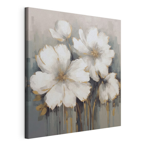 Peinture de fleurs blanches Tableaux Peinture de fleurs blanches