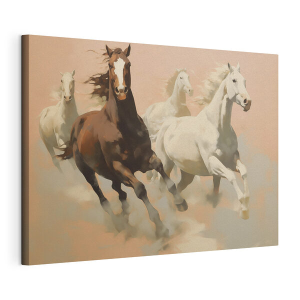 Group of horses running