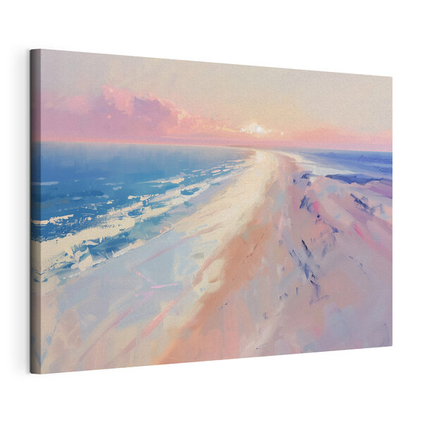 Beach with a sunset Beach with a sunset