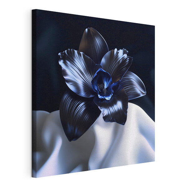 Tableaux Fleur noire sur un tissu blanc (UGS : s41976) Tableaux Tableaux Fleur noire sur un tissu blanc (UGS : s41976)