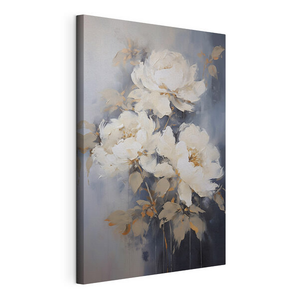 Tableaux Peinture de fleurs blanches