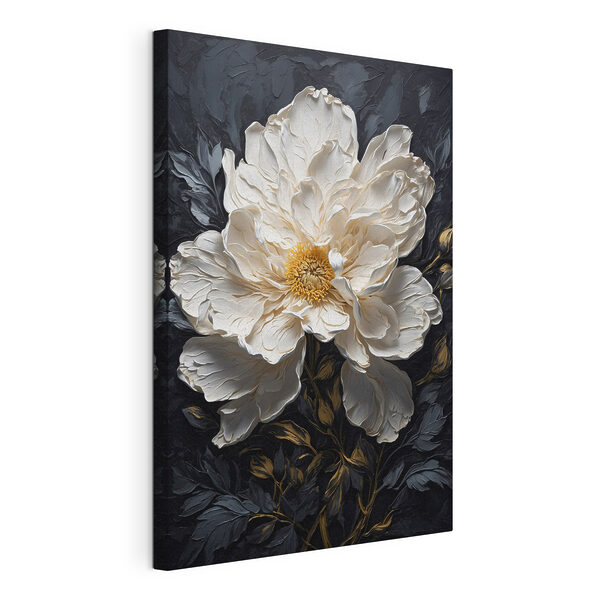 Tableaux Fleur blanche avec centre jaune (UGS : s42544) Tableaux Tableaux Fleur blanche avec centre jaune (UGS : s42544)