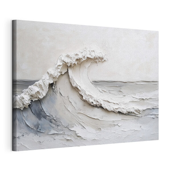 White wave on a white surface White wave on a white surface