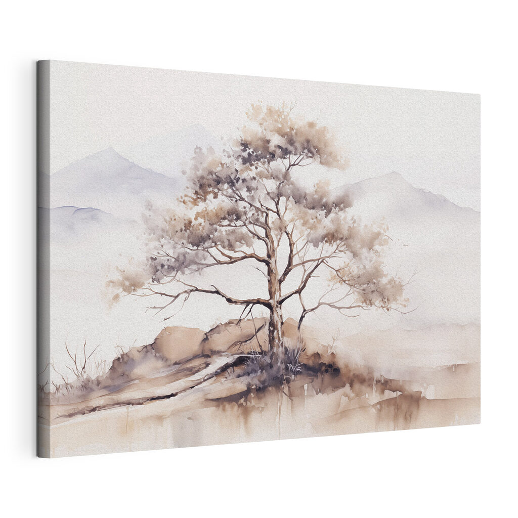 Watercolor of a tree