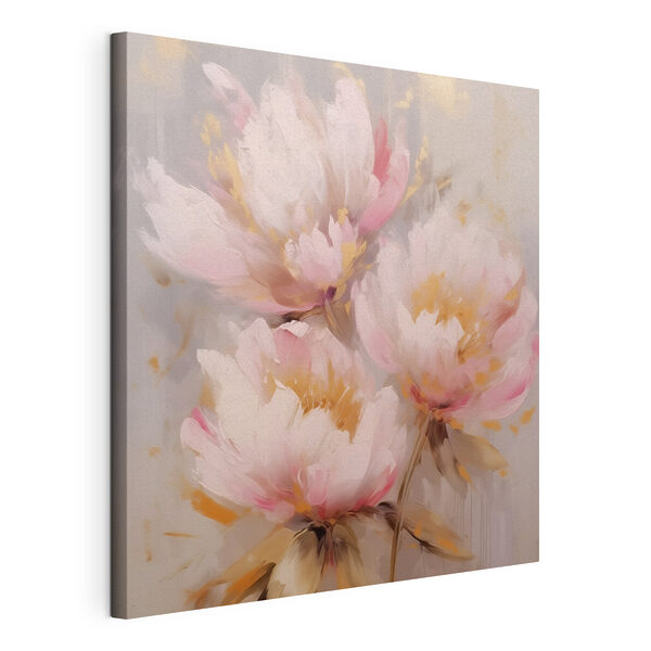 Tableaux Peinture de fleurs roses